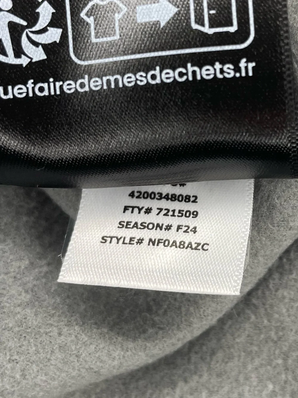 NWT The North Face Gray Glacier Fleece Scuba Neck Pullover-Men’s Small
